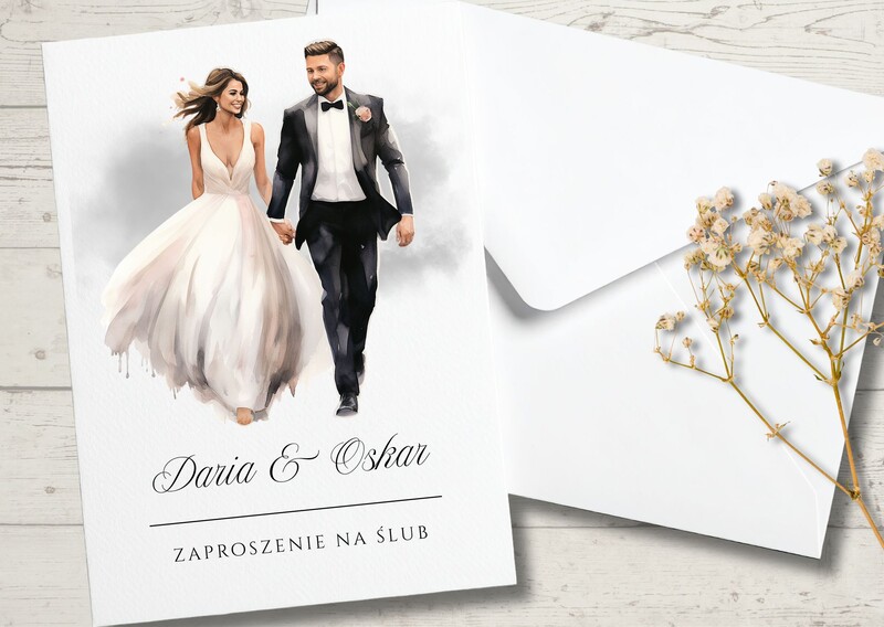 Zaproszenia ślubne - Młoda Para AW-MP9