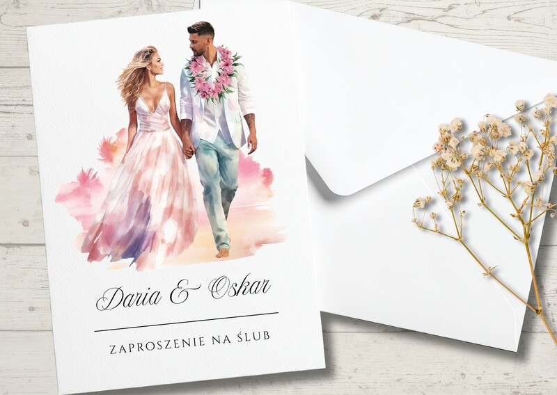 Zaproszenia ślubne - Młoda Para AW-MP15