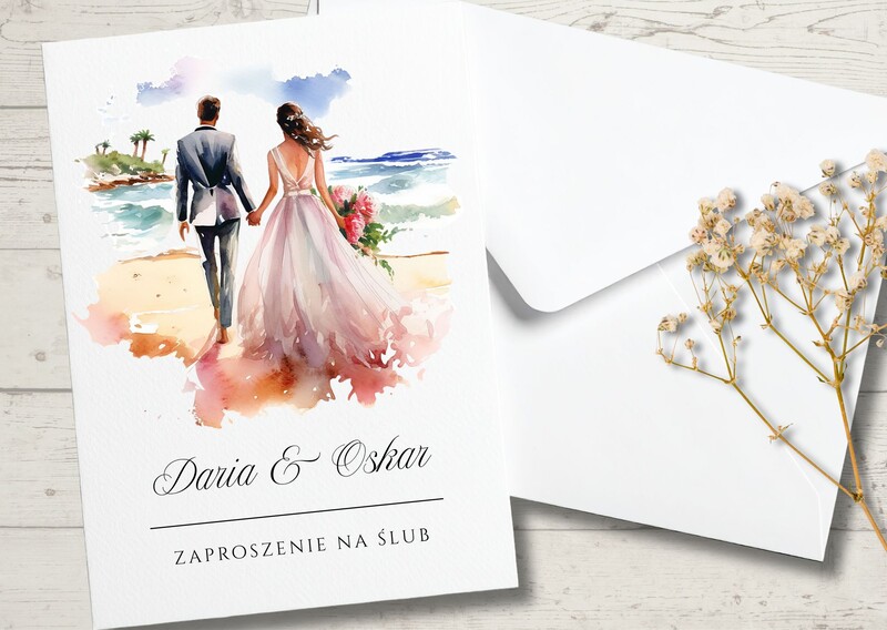 Zaproszenia ślubne - Młoda Para AW-MP16