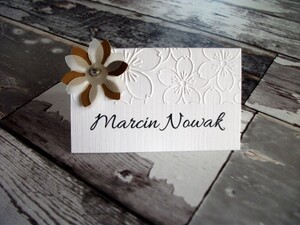 Winietki ślubne tłoczone Wiosenne Kwiaty