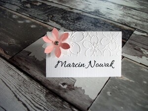 Winietki ślubne tłoczone Wiosenne Kwiaty