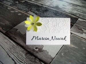 Winietki ślubne tłoczone Wiosenne Kwiaty