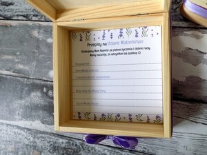 Pudełko Dobrych Rad i Życzeń Lawenda AW-PL