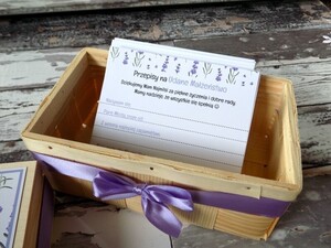 Pudełko Dobrych Rad i Życzeń Lawenda AW-PL