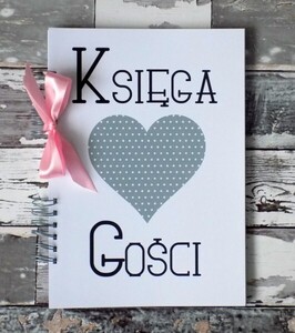 Księga Gości z Sercem retro AW-KG14