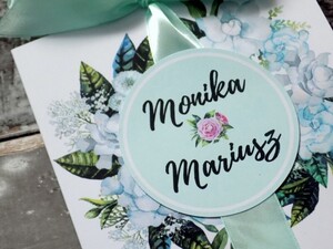 Zaproszenie wianek Mięta i Sukulenty AW-MS1