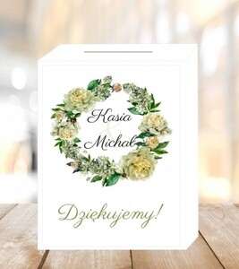 Pudełko na koperty greenery boho AW-PK5