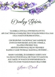 Księga Gości LAWENDA AW-KGA4