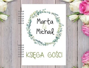 Księga Gości boho wianek eukaliptus AW-KG4