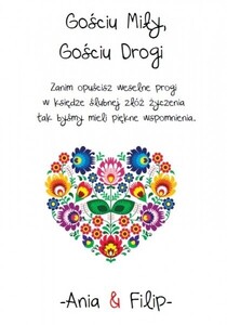 Księga Gości folkowe serce AW-KGA3