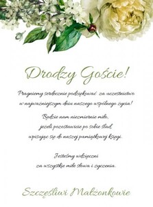 Księga Gości z ankietą piwonia greenery AW-KSA10