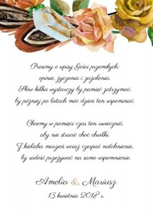 Księga Gości boho pióra wianek AW-KG1