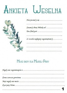 Księga Gości z ankietą eukaliptus AW-KSA9