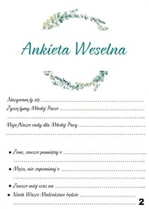 Księga Gości z ankietą eukaliptus AW-KSA9