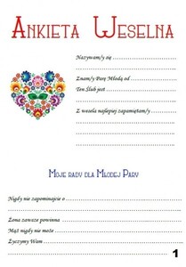 Księga Gości folkowe serce AW-KGA3