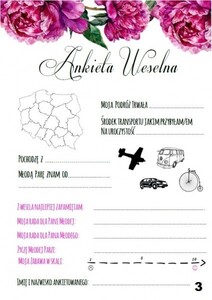 Księga Gości piwonia fuksja AW-KGA5