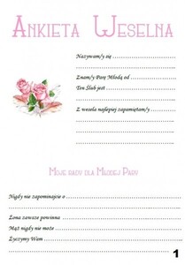 Księga Gości  z ankietą wianek róża pióra AW-KGA1