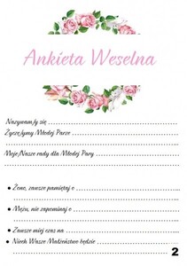 Księga Gości  z ankietą wianek róża pióra AW-KGA1