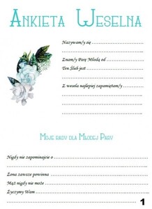 Księga Gości z ankietą sukulenty mięta AW-KGA11