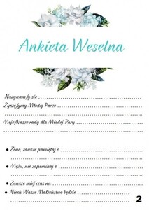 Księga Gości z ankietą sukulenty mięta AW-KGA11