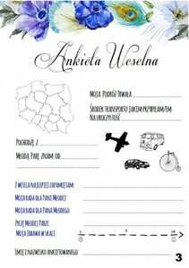 Księga Gości chaber pawie pióra AW-KGA2