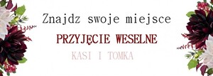 Plan Stołów bukiet dalia marsala bordo AW-PSDM