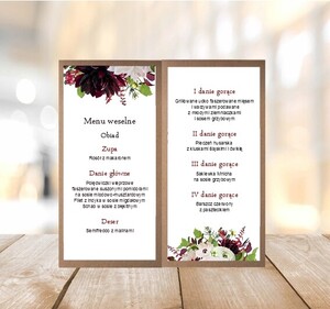 Menu weselne eko dalia marsala AW-ME01
