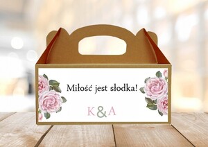 Eko pudełko na ciasto weselene eukaliptus AW-EPC16