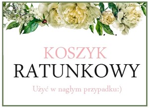 Koszyk Ratunkowy piwonia greenery AW-KR04