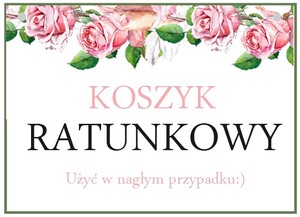 Koszyk Ratunkowy brzoskwiniowa róża AW-KR14