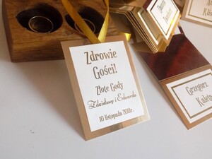 Złocone zawieszki na alkohol wesleny AW-ZG01