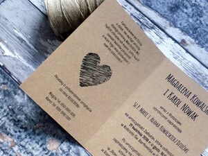 Zaproszenia ślubne ekologiczne Elegancki Ornament