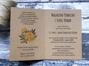 Zaproszenia ślubne ekologiczne Wianek Greenery