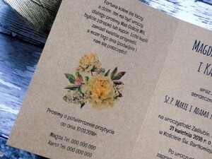 Zaproszenia ślubne ekologiczne Wianek Greenery