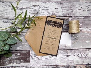 Zaproszenia ślubne ekologiczne Kwiaty