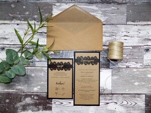 Zaproszenia ślubne ekologiczne Kwiaty