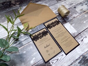 Zaproszenia ślubne ekologiczne Kwiaty