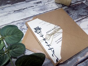 Zaproszenia ślubne rustykalne Polne Kwiaty