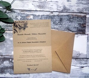 Zaproszenia ślubne Rustykalna Róża