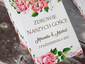 Złocone zawieszki na alkohol róże AW-ZZR