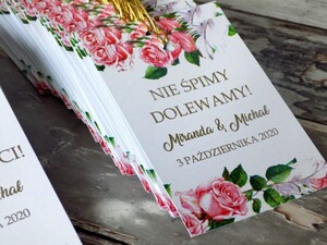 Złocone zawieszki na alkohol róże AW-ZZR