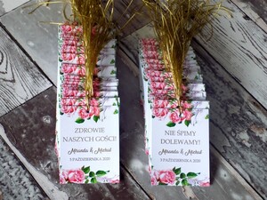 Złocone zawieszki na alkohol róże AW-ZZR