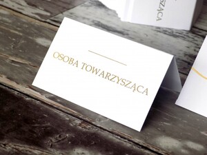 Złocone winietki ślubne Glam Love