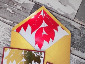 Wkładka do kopetry czerwieniona jesienne liście AW-WZJL1