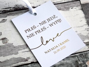 Zawieszki na alkohol złocone love AW-ZG02