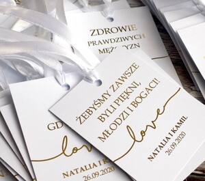 Zawieszki na alkohol złocone love AW-ZG02