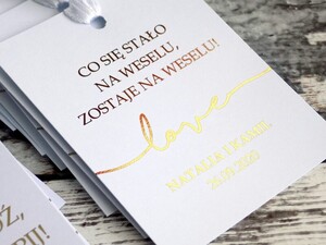 Zawieszki na alkohol złocone love AW-ZG02