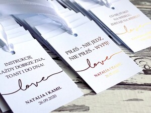 Zawieszki na alkohol złocone love AW-ZG02