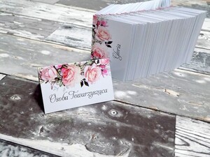 Winietki ślubne Pudrowe Róże