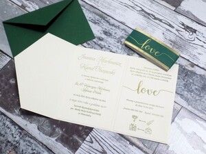 Zaproszenia ślubne kopertowe Love